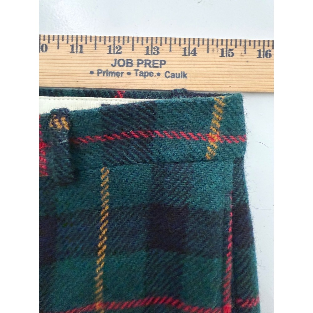 Polo Ralph Lauren Tartan Wool Trousers 100% Wool Pants womens 30" - Picture 10 of 12